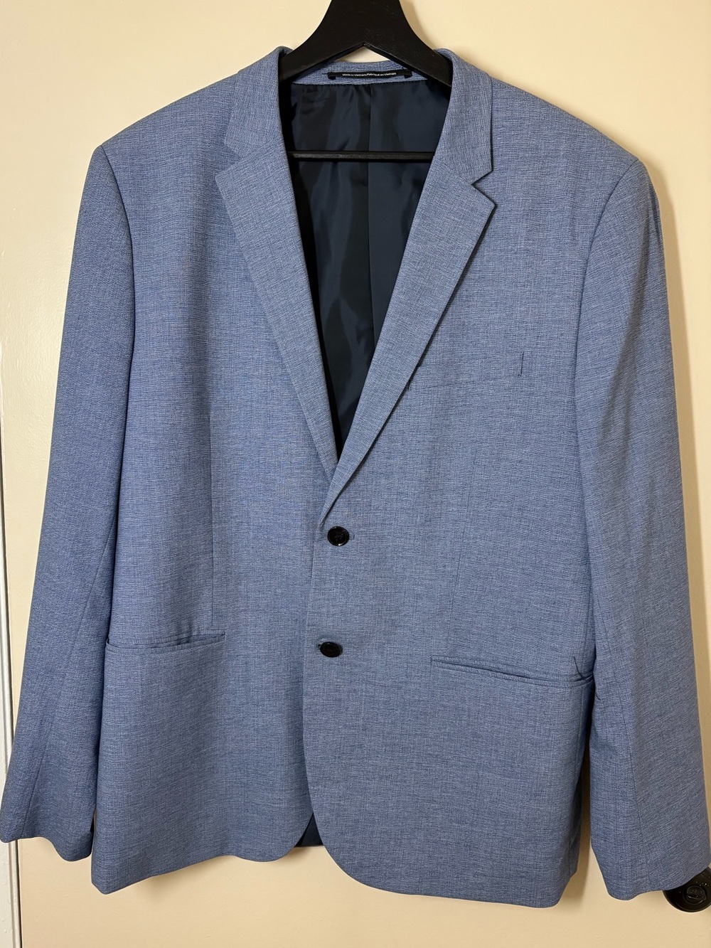 H&M Light Blue Two-Button Sport Coat - Skinny Fit